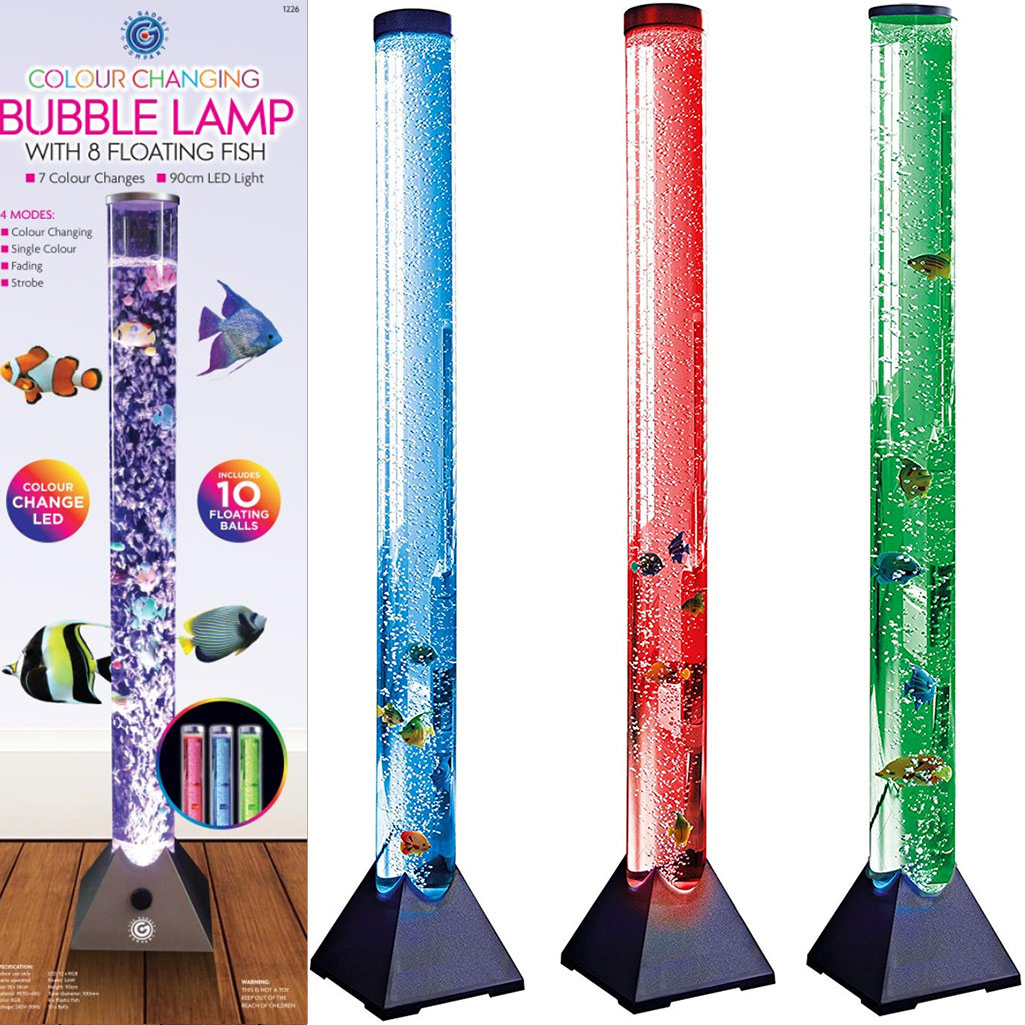 90cm Colour Led Bubble Water Fish Tank Large Lamp Tube Mood Light Changing New 5025301455002 Ebay