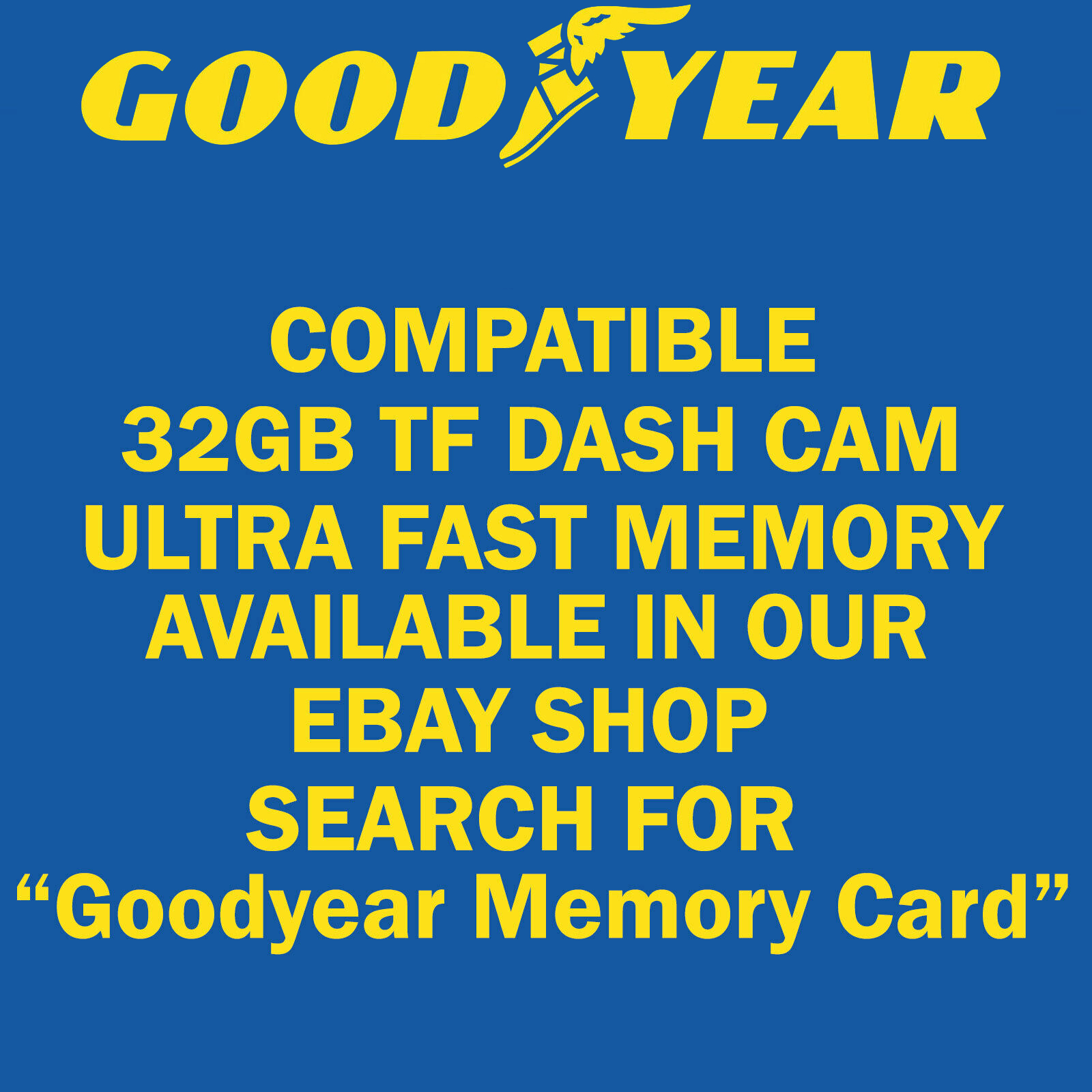 Goodyear 1080P Dual Lens Car DVR Front and Rear Camera Video Dash Cam  Recorder