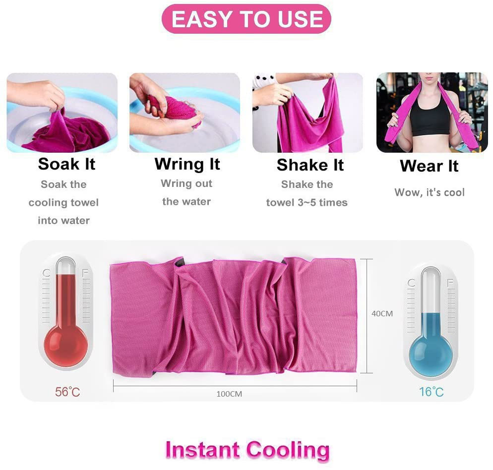 Cooling Towel, Cooling Towels for Neck,40 x 12Ice Towel for Instant – SHE  WORX Supply