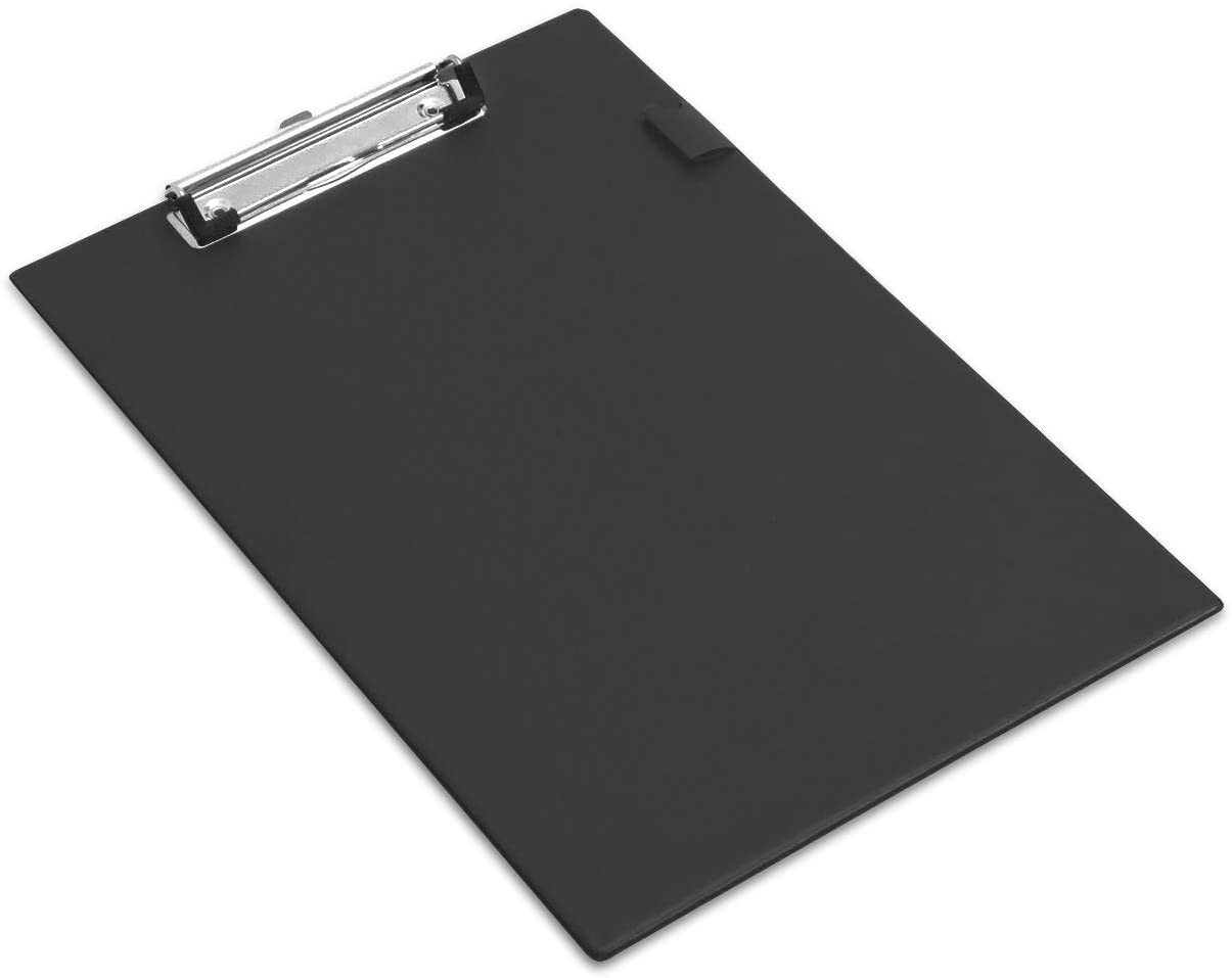 A4 Clipboard Foolscap PVC Pen Holder Blue Red Black Writing Nickel ...