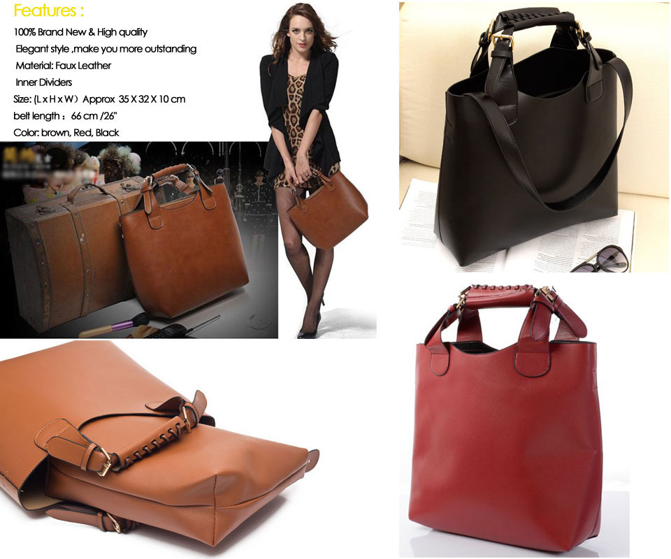 LADIES CELEBRITY VINTAGE PU LEATHER HOBO SHOULDER TOTE RETRO LARGE ...