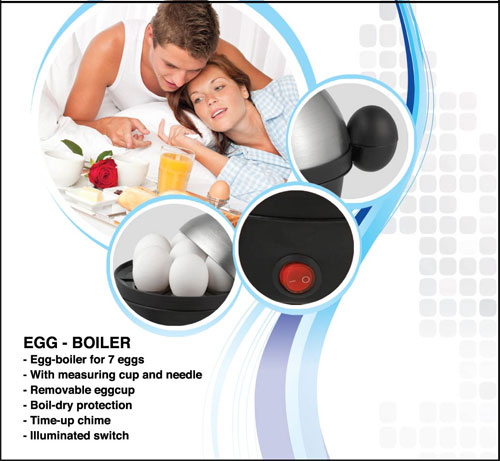 Stainless Steel Electric Egg Boiler Steamer Poacher New