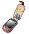 ViVo Red Leather Case for O2 XDA IIs / T-Mobile MDA III / Orange SPV M2000 / Qtek 9090